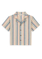 Camicia a righe per bambino Louise Misha Kids beige con abbottonature centrale - Rubino Kids