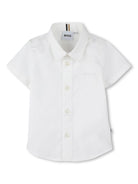 Camicia con ricamo per neonato BOSS Kidswear bianco con colletto classico - Rubino Kids