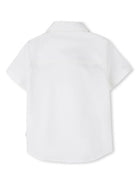 Camicia con ricamo per neonato BOSS Kidswear bianco con colletto classico - Rubino Kids
