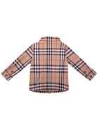 Camicia neonato Burberry Kids beige a quadri - Rubino Kids