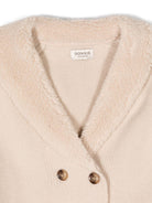 Camicia per bambina Donsje beige con chiusura doppiopetto - Rubino Kids