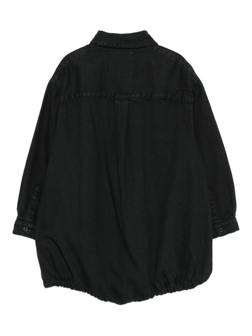 Camicia per bambina Douuod Kids nera con colletto classico - Rubino Kids