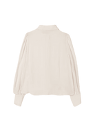 Camicia per bambina Elisabetta Franchi La Mia Bambina beige con colletto classico - Rubino Kids