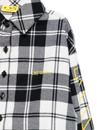Camicia per bambina Off - White Kids bianco e nero a quadri - Rubino Kids