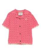 Camicia per bambina Scotch & Soda Kids rosa in maglia - Rubino Kids