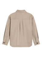 Camicia per bambini Dolce & Gabbana Kids beige con chiusura frontale con zip - Rubino Kids
