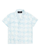 Camicia per bambino AMIRI KIDS azzurro a maniche corte - Rubino Kids