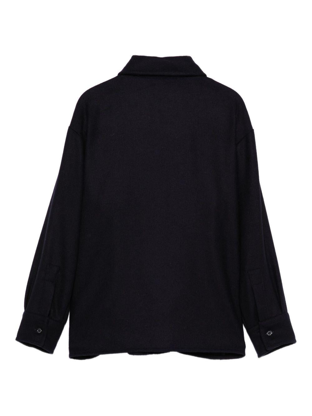 Camicia per bambino Balmain Kids blu con logo ricamato - Rubino Kids