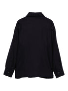 Camicia per bambino Balmain Kids blu con logo ricamato - Rubino Kids