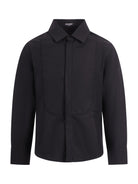 Camicia per bambino Balmain Kids nera con dettaglio bavero - Rubino Kids
