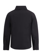 Camicia per bambino Balmain Kids nera con dettaglio bavero - Rubino Kids