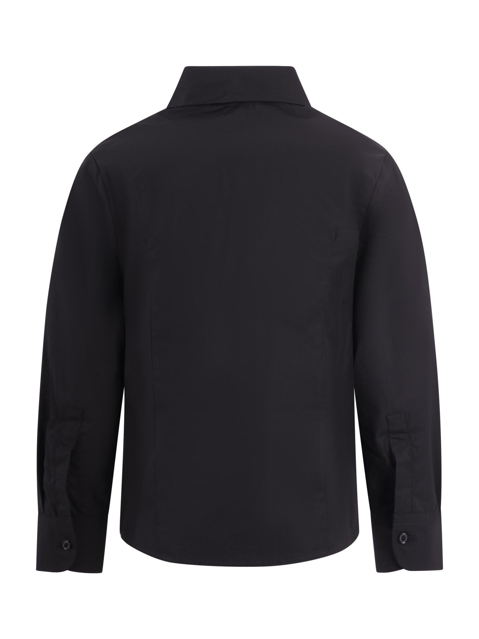 Camicia per bambino Balmain Kids nera con dettaglio bavero - Rubino Kids