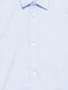 Camicia per bambino Boss Kidswear azzurro con maniche corte - Rubino Kids