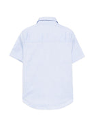 Camicia per bambino Boss Kidswear azzurro con maniche corte - Rubino Kids