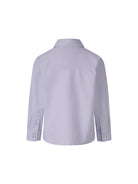 Camicia per bambino Burberry Kids azzurra con Equestrian Knight sul davanti - Rubino Kids