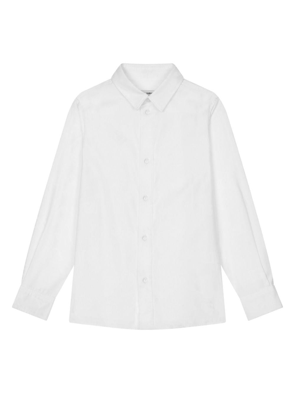 Camicia per bambino Dolce & Gabbana Kids bianca con colletto classico - Rubino Kids