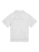 Camicia per bambino Dolce & Gabbana Kids bianco con ricamo - Rubino Kids