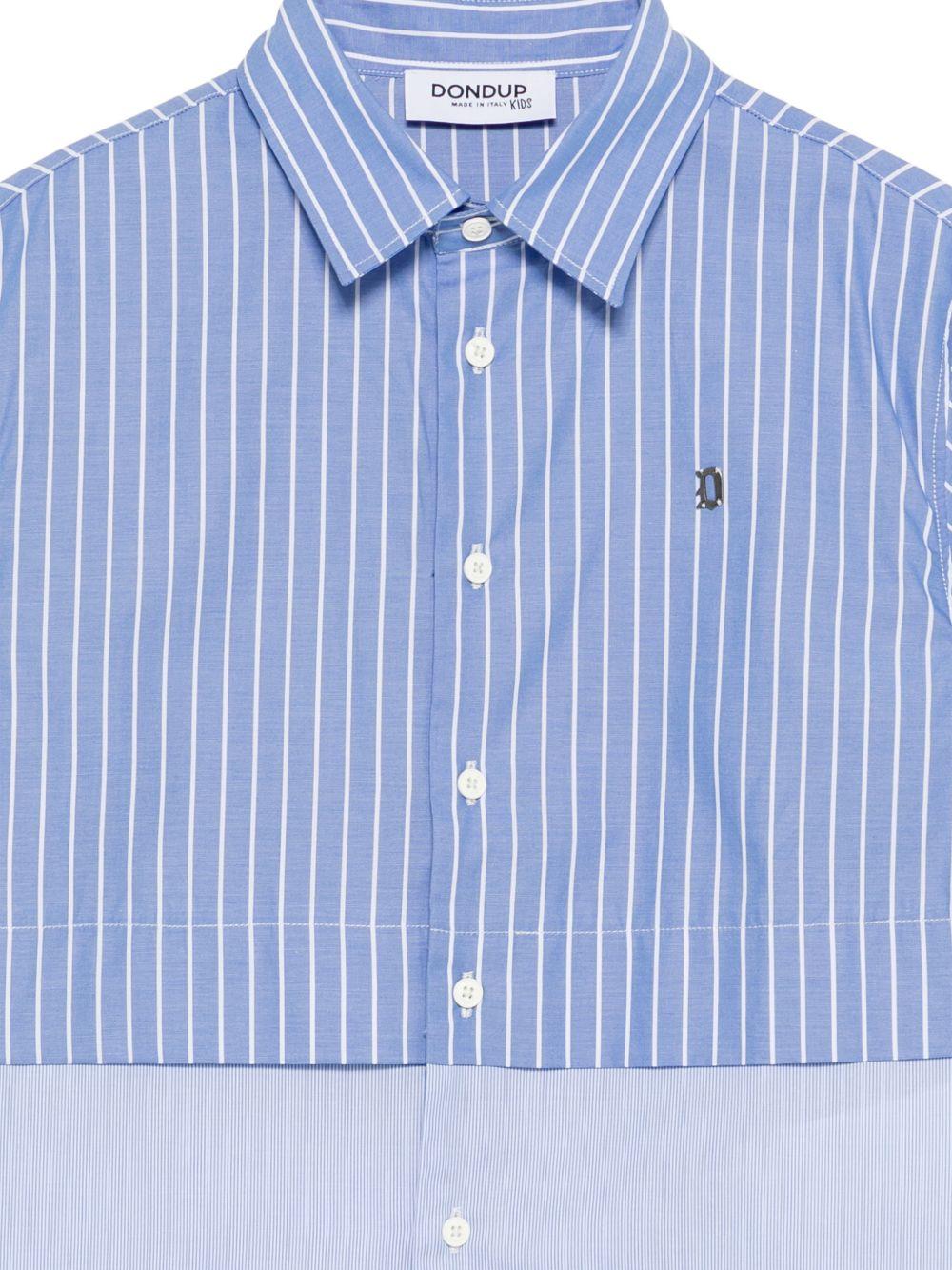 Camicia per bambino DONDUP Kids azzurra con design a righe - Rubino Kids