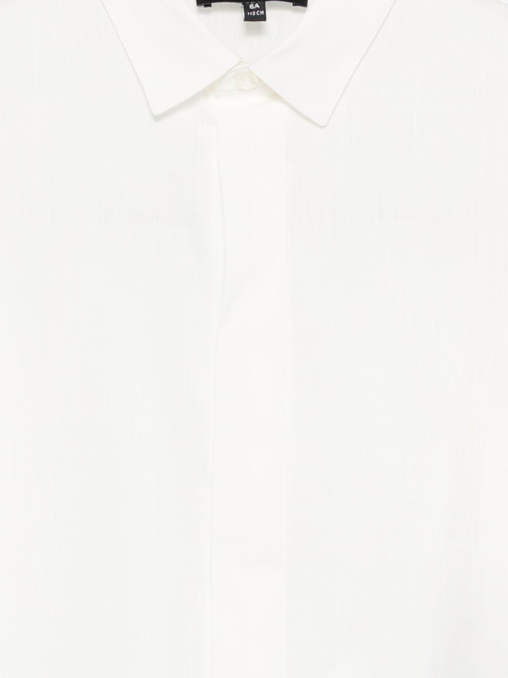 Camicia per bambino Emporio Armani Kids bianca con colletto classico - Rubino Kids