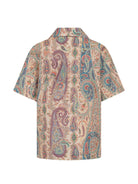 Camicia per bambino Etro Kids beige con stampa Paisley all - over - Rubino Kids