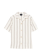 Camicia per bambino Fay Kids beige con design a righe - Rubino Kids