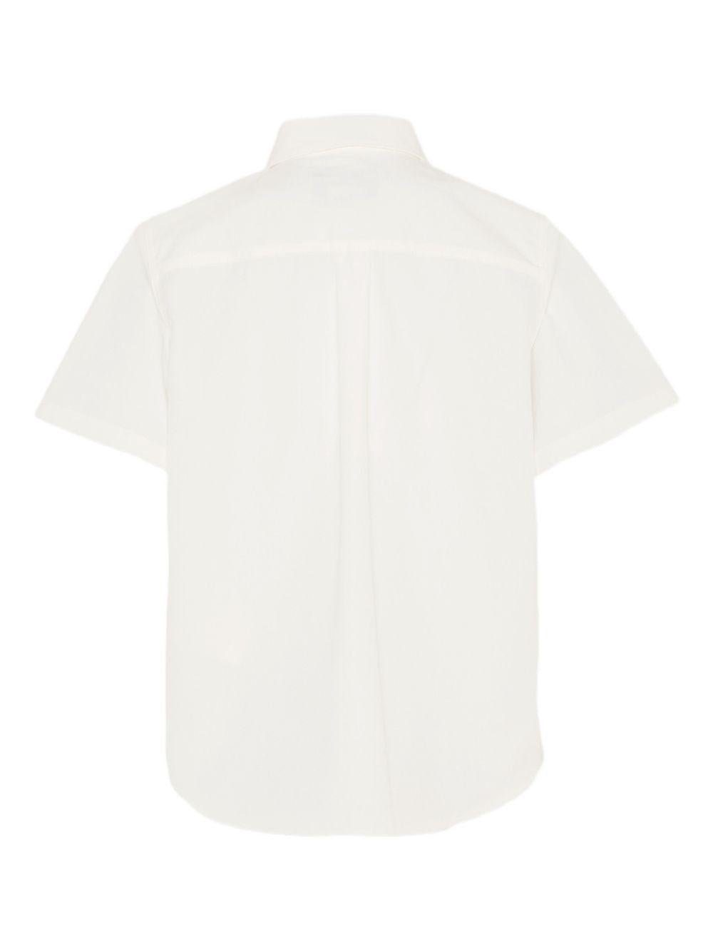 Camicia per bambino Fendi Kids bianca con stampa grafica sul davanti - Rubino Kids