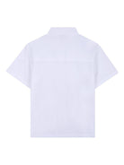 Camicia per bambino Givenchy Kids bianca con logo sul davanti - Rubino Kids