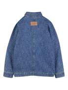 Camicia per bambino Givenchy Kids in denim con taschino e logo - Rubino Kids