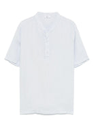 Camicia per bambino Il Gufo azzurro in lino - Rubino Kids