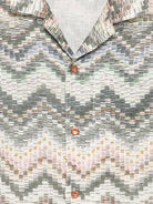 Camicia per bambino Missoni Kids beige con motivo all - over - Rubino Kids