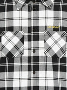 Camicia per bambino Off - White Kids bianco e nero con motivo a quadri - Rubino Kids