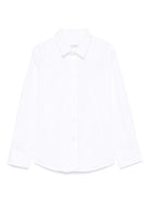 Camicia per bambino Paolo Pecora Kids bianco con ricamo - Rubino Kids