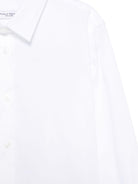 Camicia per bambino Paolo Pecora Kids bianco con ricamo - Rubino Kids