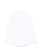 Camicia per bambino Paolo Pecora Kids bianco con ricamo - Rubino Kids