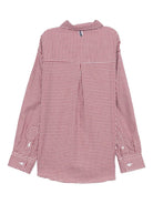 Camicia per bambino Paolo Pecora Kids bordeaux a quadri - Rubino Kids