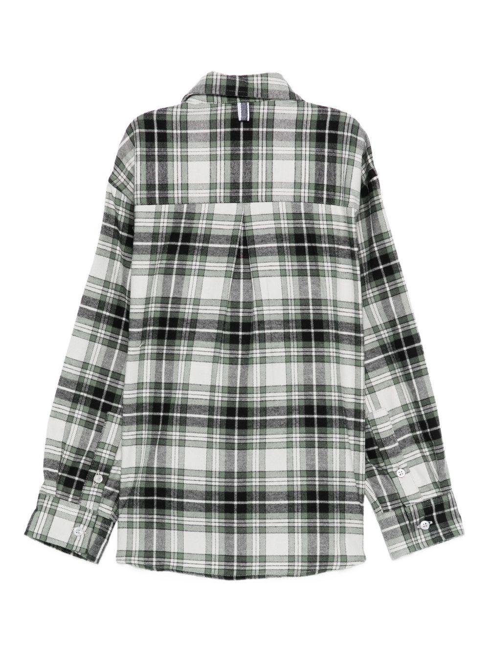 Camicia per bambino Paolo Pecora Kids verde a quadri - Rubino Kids