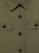 Camicia per bambino Paolo Pecora Kids verde con polsini con bottone - Rubino Kids