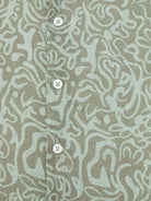 Camicia per bambino Paolo Pecora Kids verde con stampa grafica - Rubino Kids