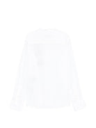 Camicia per bambino Trussardi Junior bianca con tasca sul petto - Rubino Kids