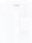 Camicia per bambino Trussardi Junior bianca con tasca sul petto - Rubino Kids