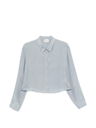 Camicia per donna Alysi azzurra con colletto classico - Rubino Kids