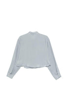 Camicia per donna Alysi azzurra con colletto classico - Rubino Kids