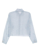 Camicia per donna Alysi azzurra con motivo screziato - Rubino Kids