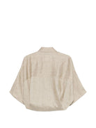Camicia per donna Alysi beige colletto alla francese - Rubino Kids