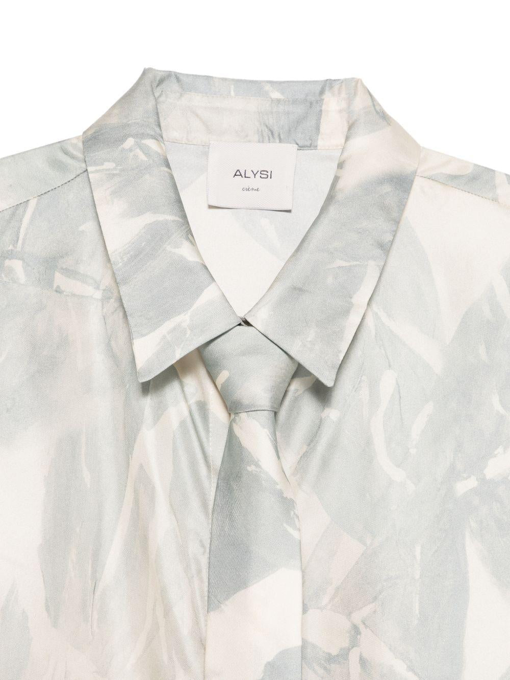 Camicia per donna Alysi beige con stampa floreale - Rubino Kids