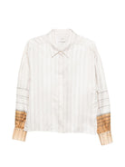 Camicia per donna Alysi bianco con design a righe - Rubino Kids