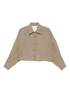Camicia per donna ALYSI marrone con chiusura con bottoni - Rubino Kids