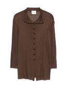Camicia per donna ALYSI marrone con chiusura con bottoni - Rubino Kids