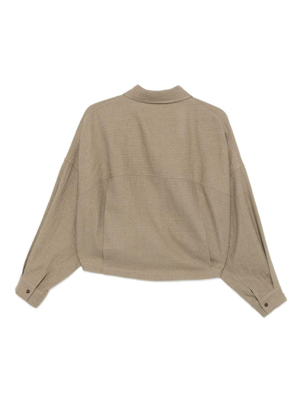 Camicia per donna ALYSI marrone con chiusura con bottoni - Rubino Kids