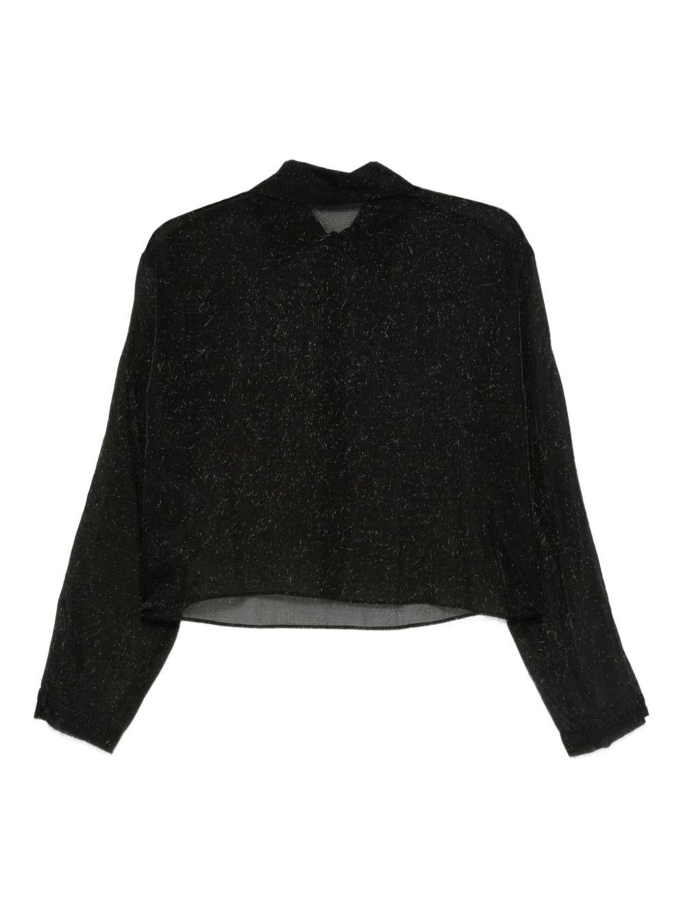 Camicia per donna Alysi nera con glitter - Rubino Kids